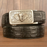 Black silver buckle