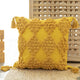 Yellow square pillow