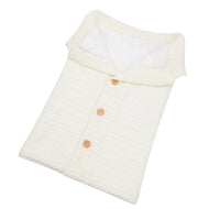 White sleeping bag