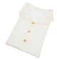 White sleeping bag