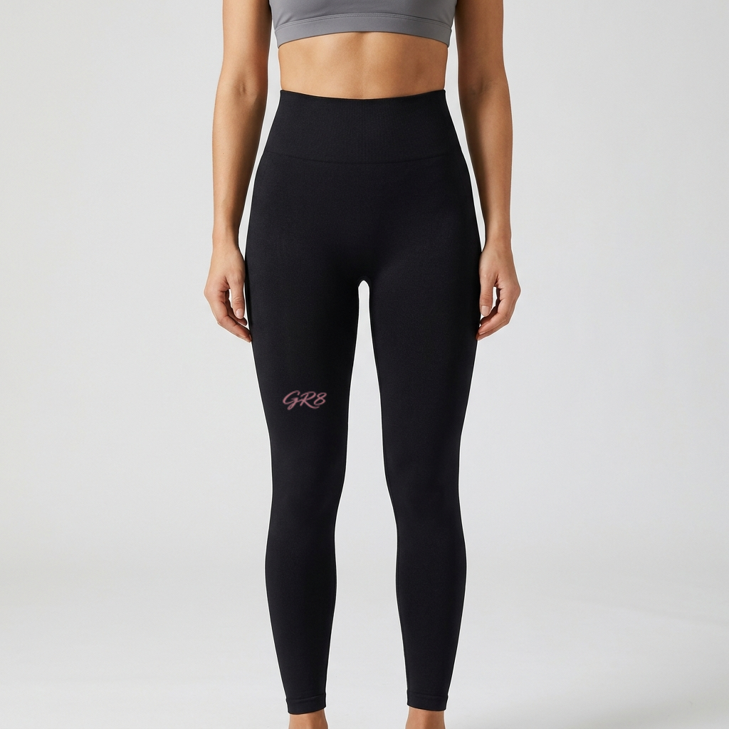Momentum Performance Leggings with GR8 logo on the leg