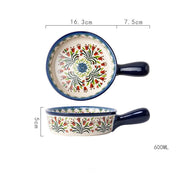 Baking bowl round handle