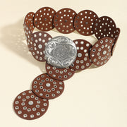 Antique Silver Red Brown B