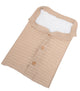Beige sleeping bag