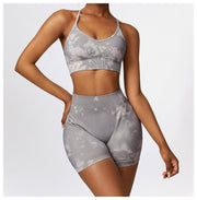 Purplish Gray Bra Shorts