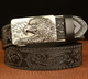 Black silver buckle