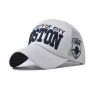 Boston White Mesh Cap