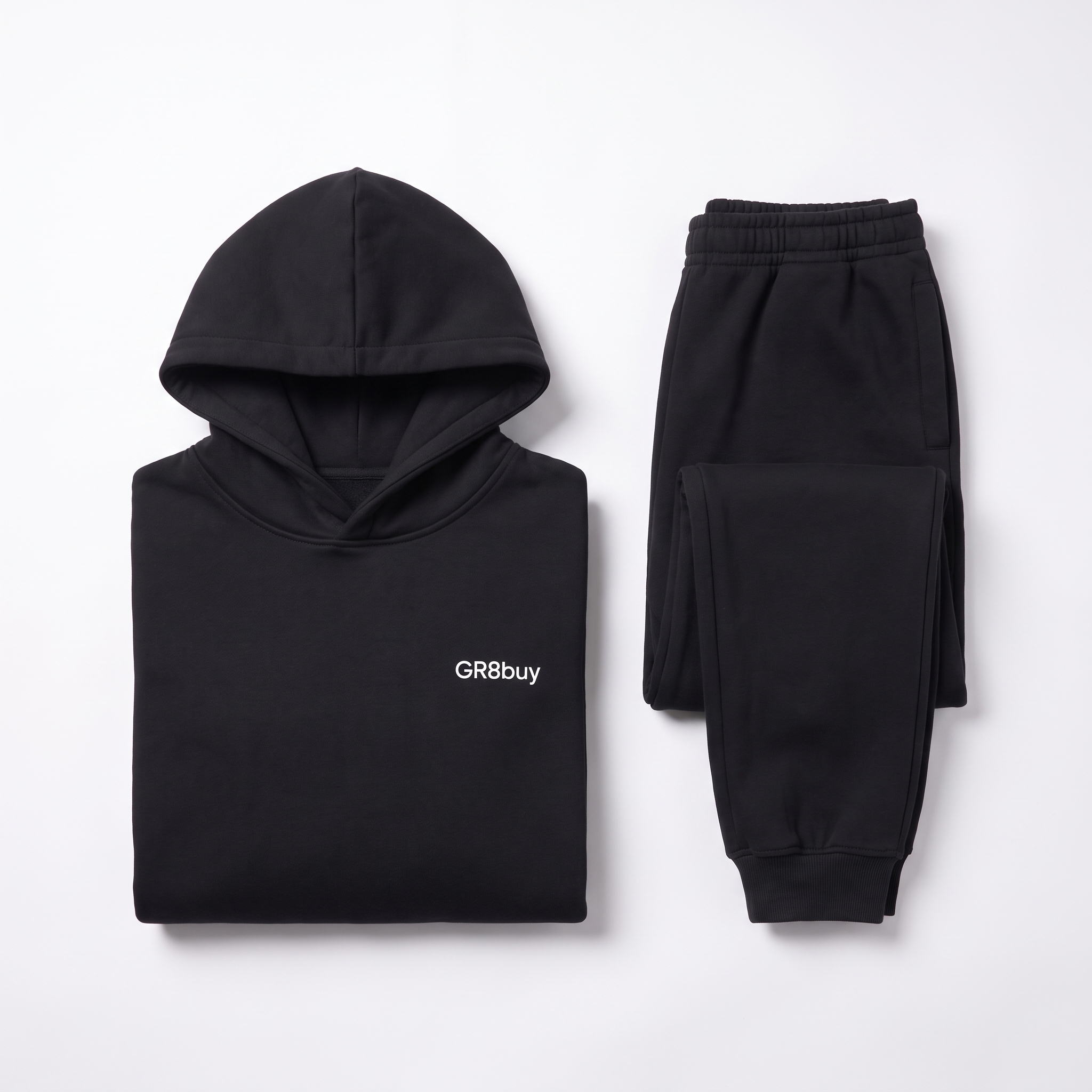 Momentum Hoodie + Jogger Set, flat-lay view